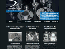 Tablet Screenshot of delta-manufacturing.com